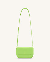 Debby Flap Crossbody Bag - Lime Green