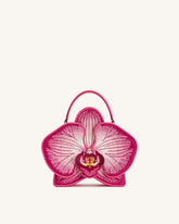Flora Orchid Shaped Top Handle Bag - Pink