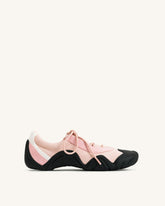 Caitlin Lace-up Ballerina Sneakers - Pink