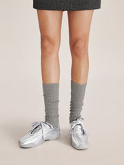 Flavia Ballerina Sneakers - Silver