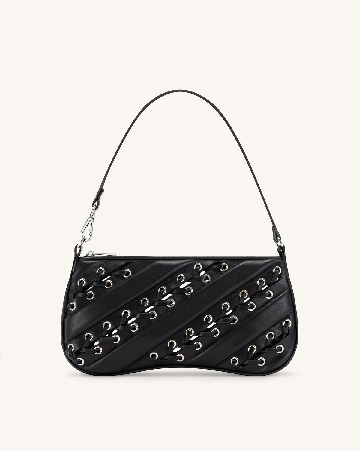 Eva Straps Shoulder Bag - Black