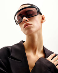 Avalynn Square Frame Sunglasses - Black