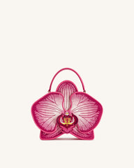 Flora Orchid Shaped Top Handle Bag - Pink