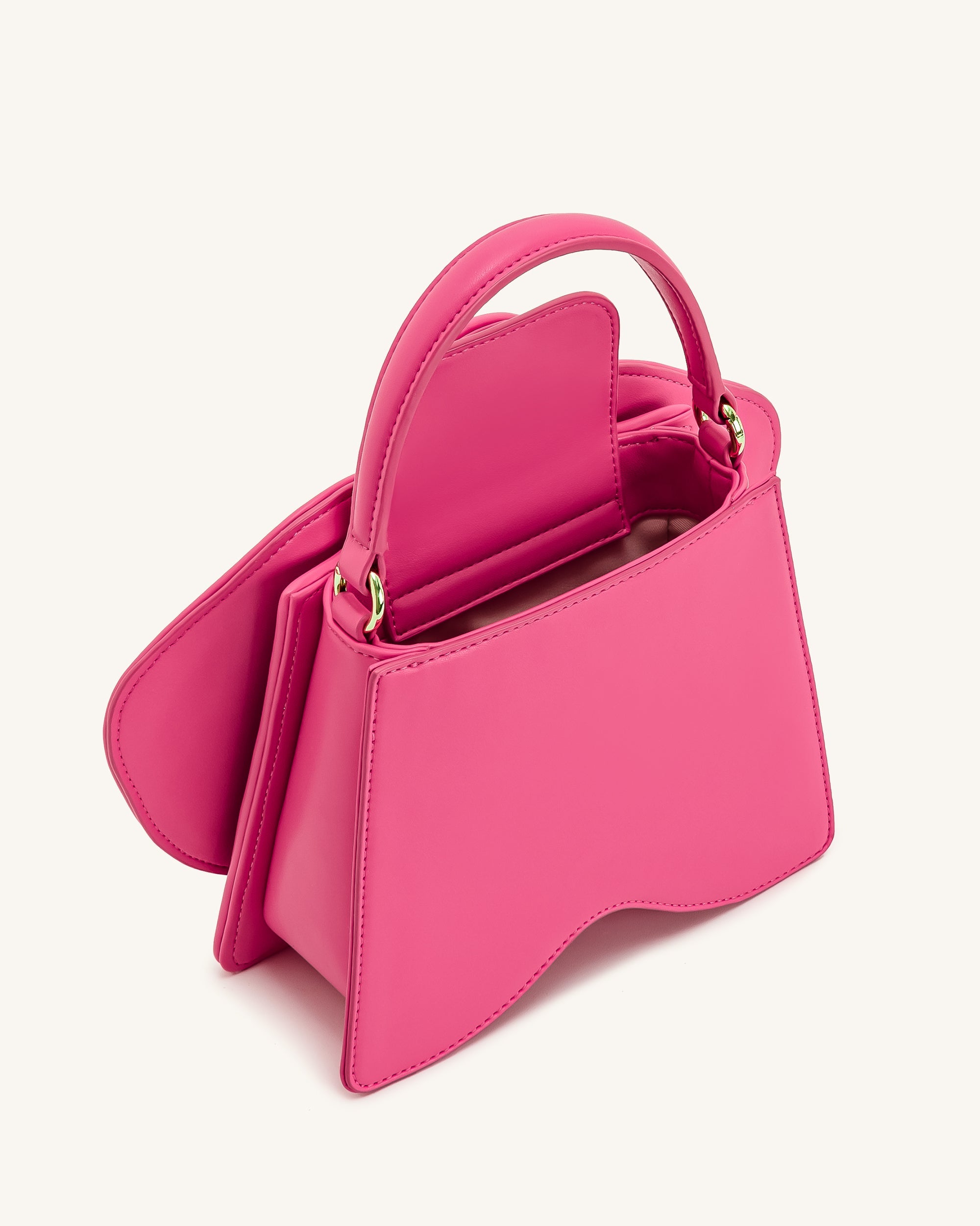 Flora Orchid Shaped Top Handle Bag - Pink