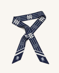 FEI Faux Silk Twill Scarf - Navy
