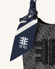 FEI Faux Silk Twill Scarf - Navy